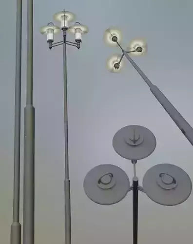 Street Light 6 F3 M1 K0 A1 5000mm 