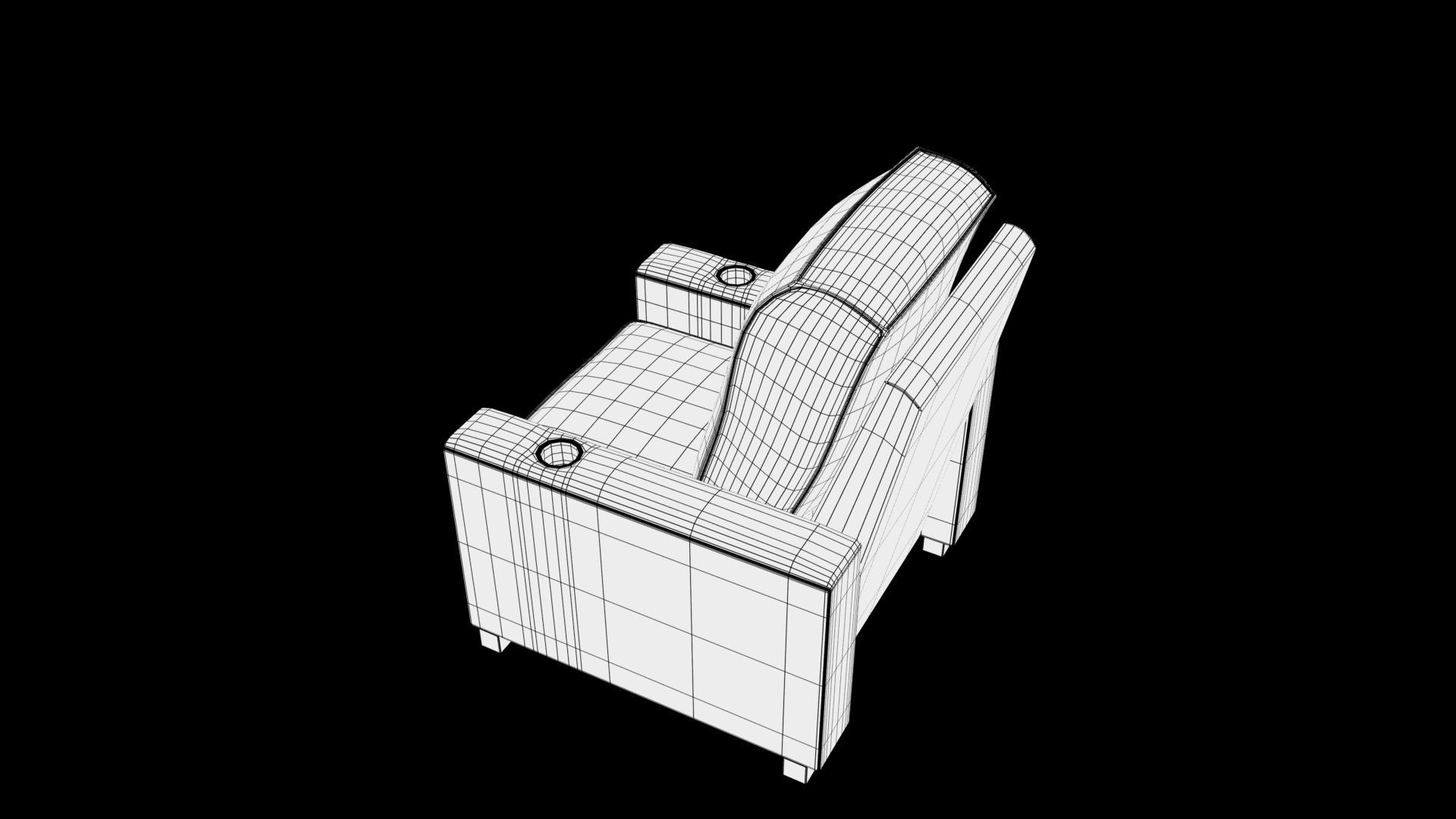 realistic sofa 3D model_10