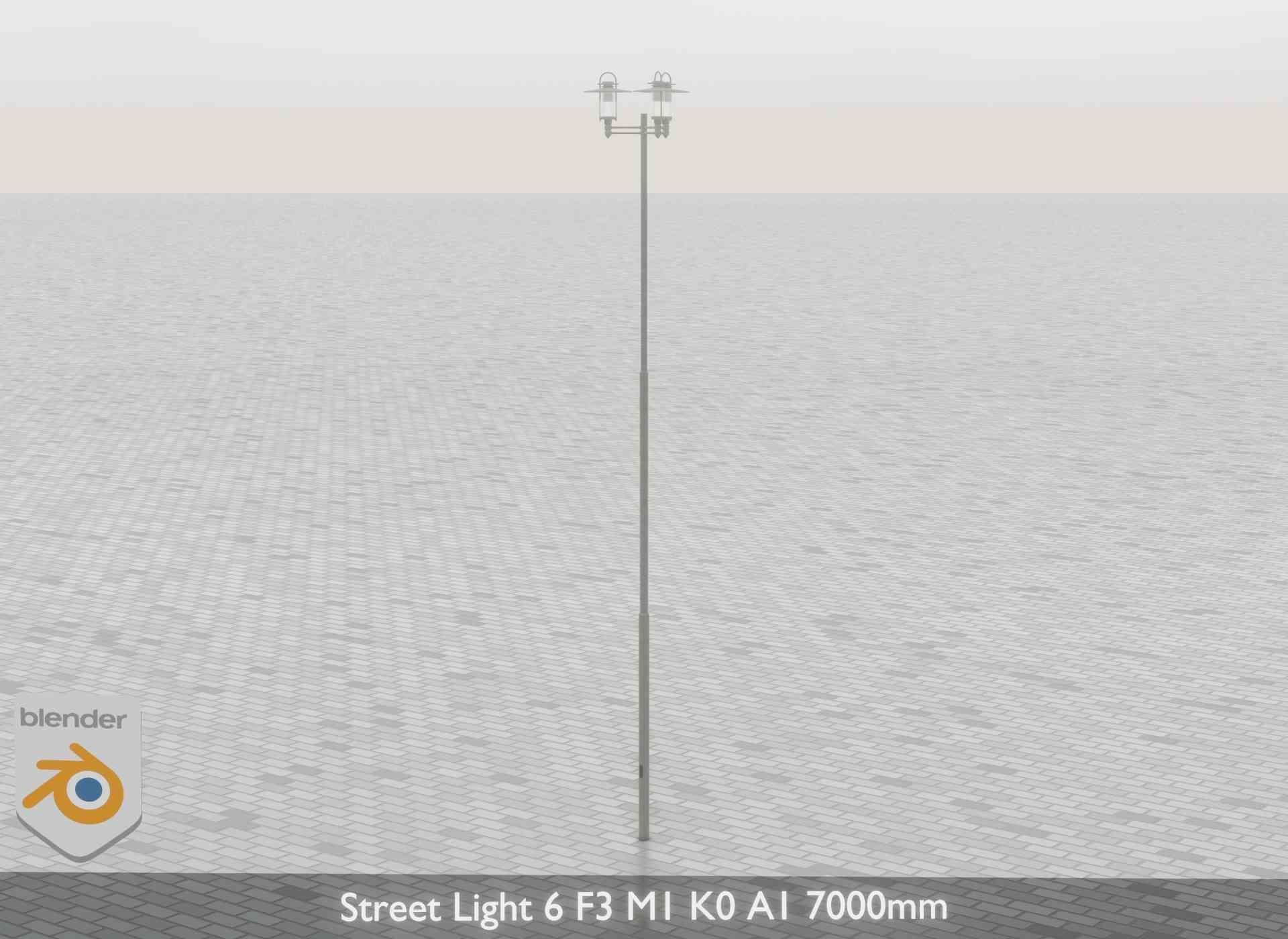 Street Light 6 F3 M1 K0 A1 7000mm Low-poly 3D model_32