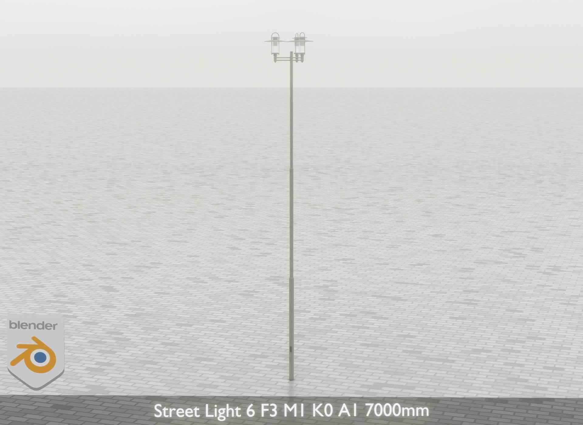 Street Light 6 F3 M1 K0 A1 7000mm Low-poly 3D model_31