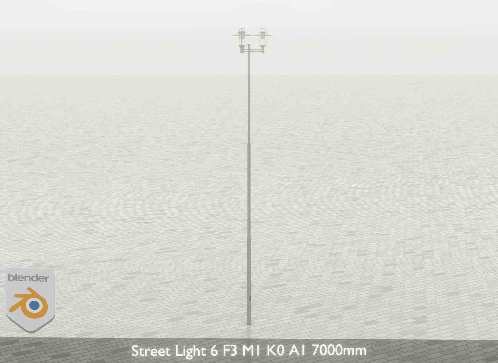 Street Light 6 F3 M1 K0 A1 7000mm Low-poly 3D model_28