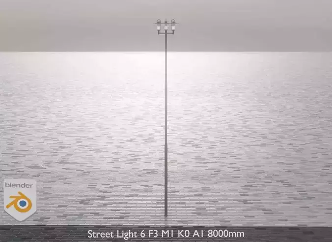 Street Light 6 F3 M1 K0 A1 8000mm
