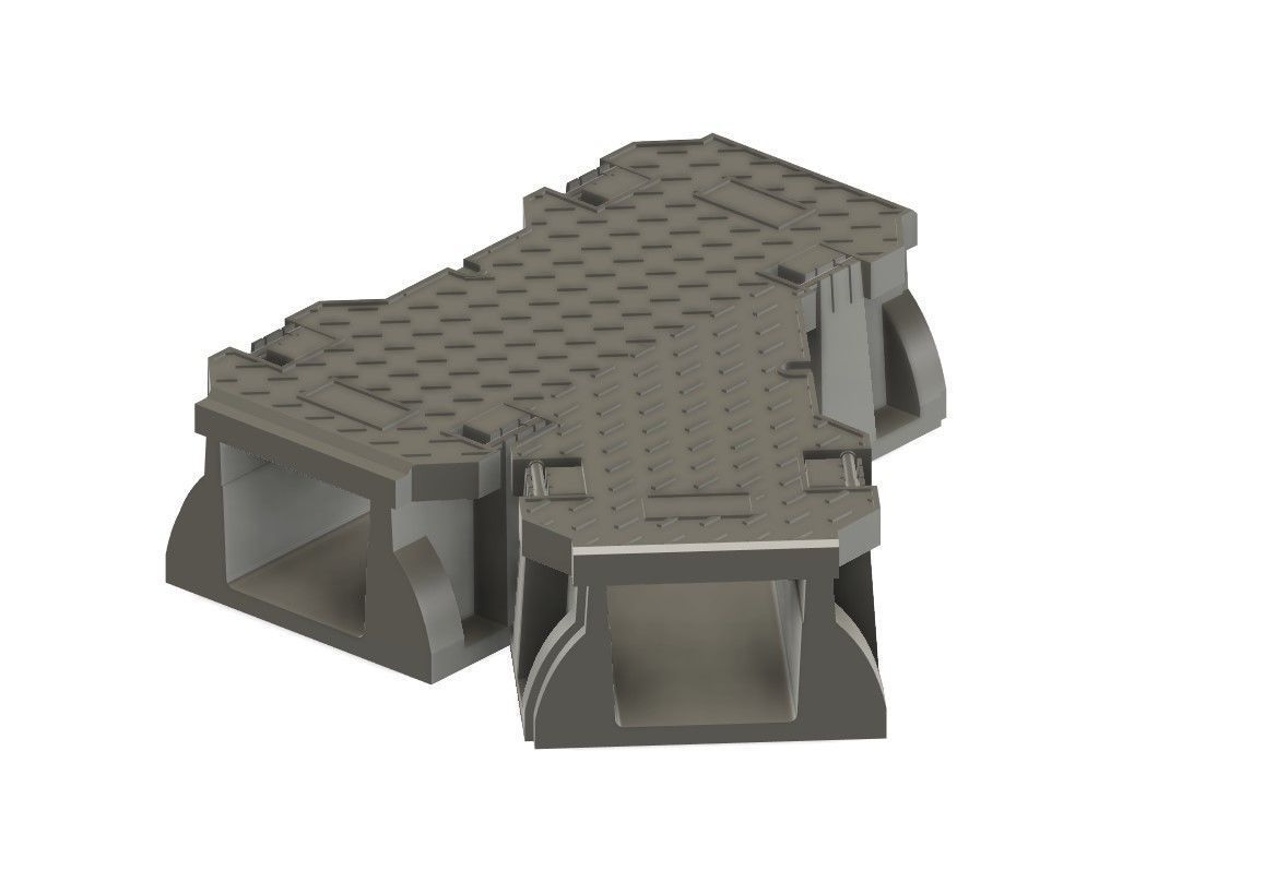 Modern Railway Ducting 1 3D print model_6