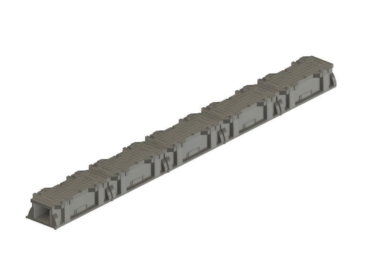 Modern Railway Ducting 1 3D print model_11