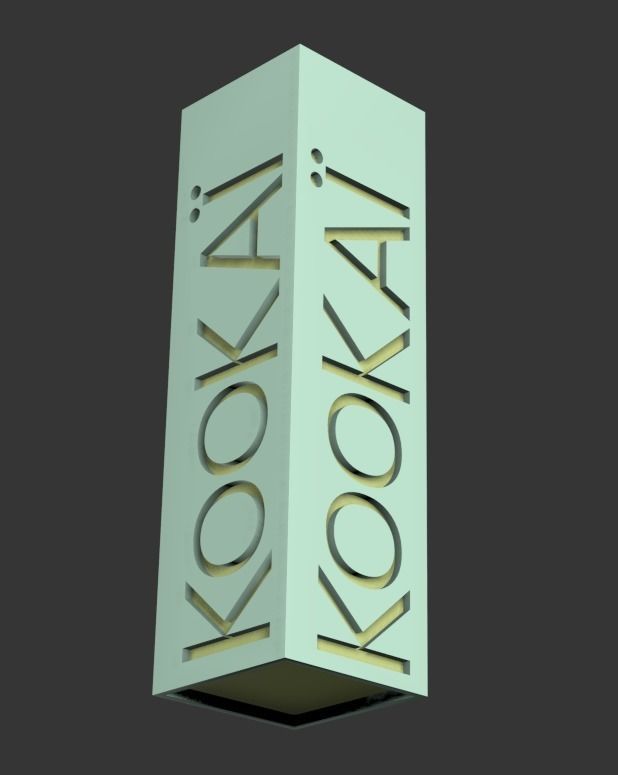 signage board Free low-poly 3D model_1
