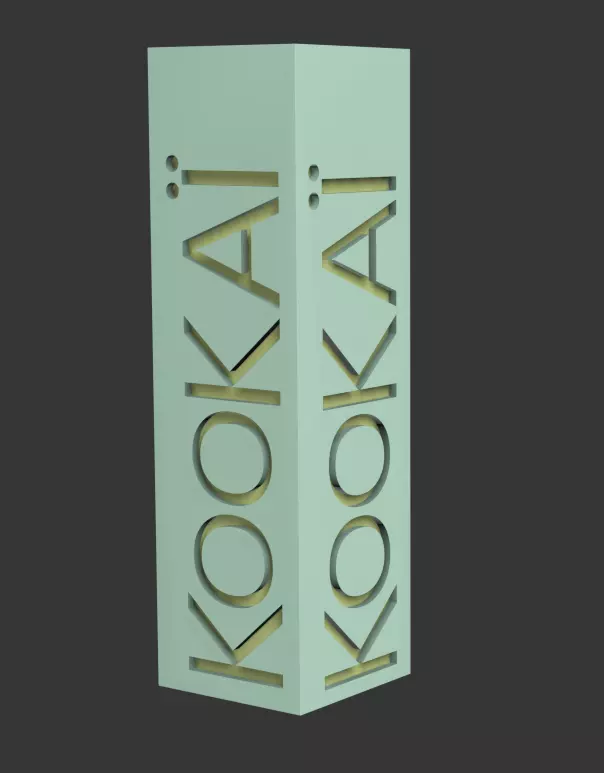 signage board Free low-poly 3D model_0