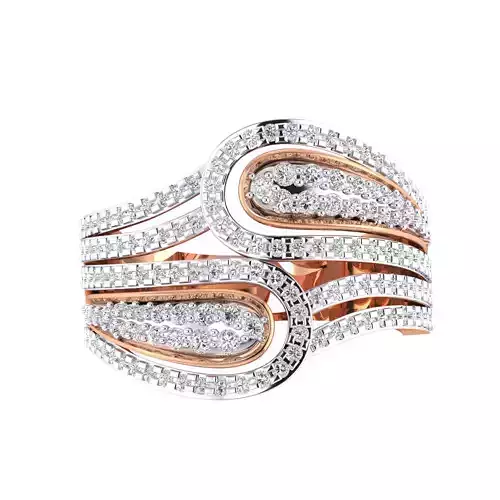  Women Heavy Ring STL OBJ FBX Renders Details