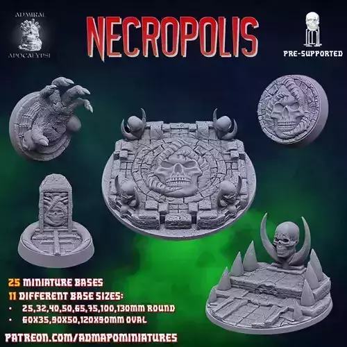 Necropolis Miniature Bases