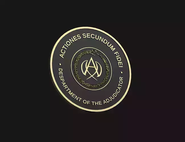MEDALLION - COIN - ADJUDICATOR 3D print model