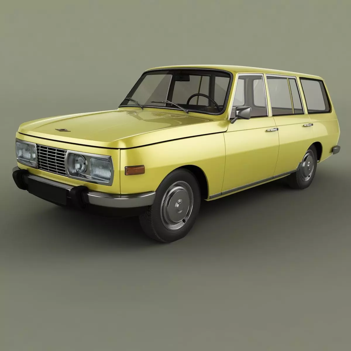 Wartburg 353 Tourist 3D model_0