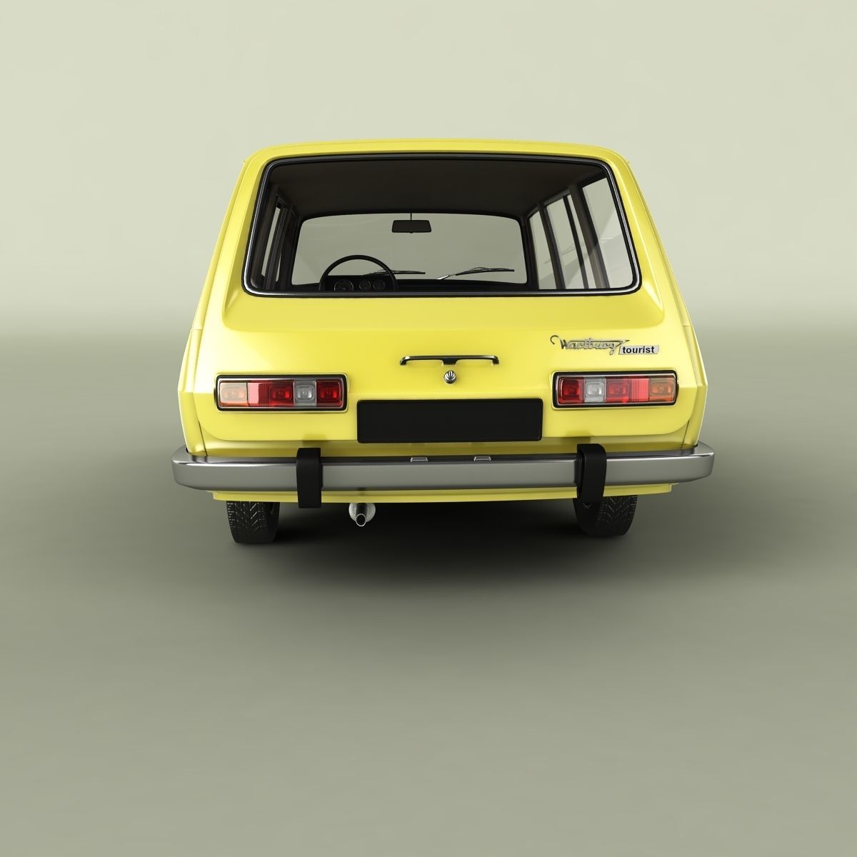Wartburg 353 Tourist 3D model_3