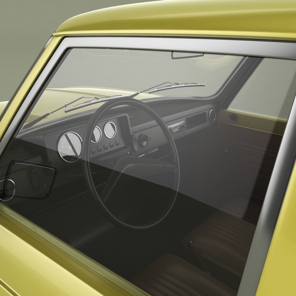 Wartburg 353 Tourist 3D model_8