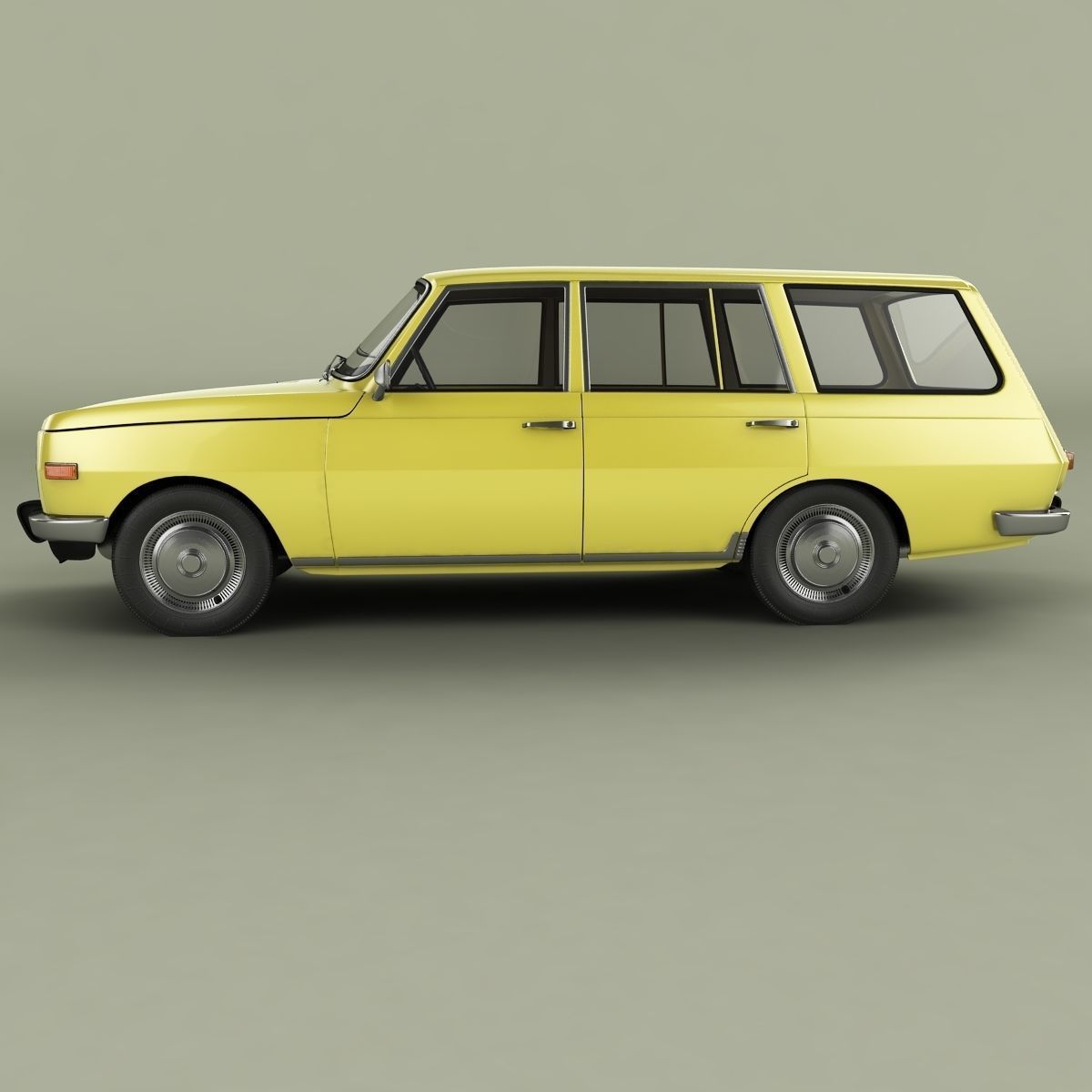 Wartburg 353 Tourist 3D model_1