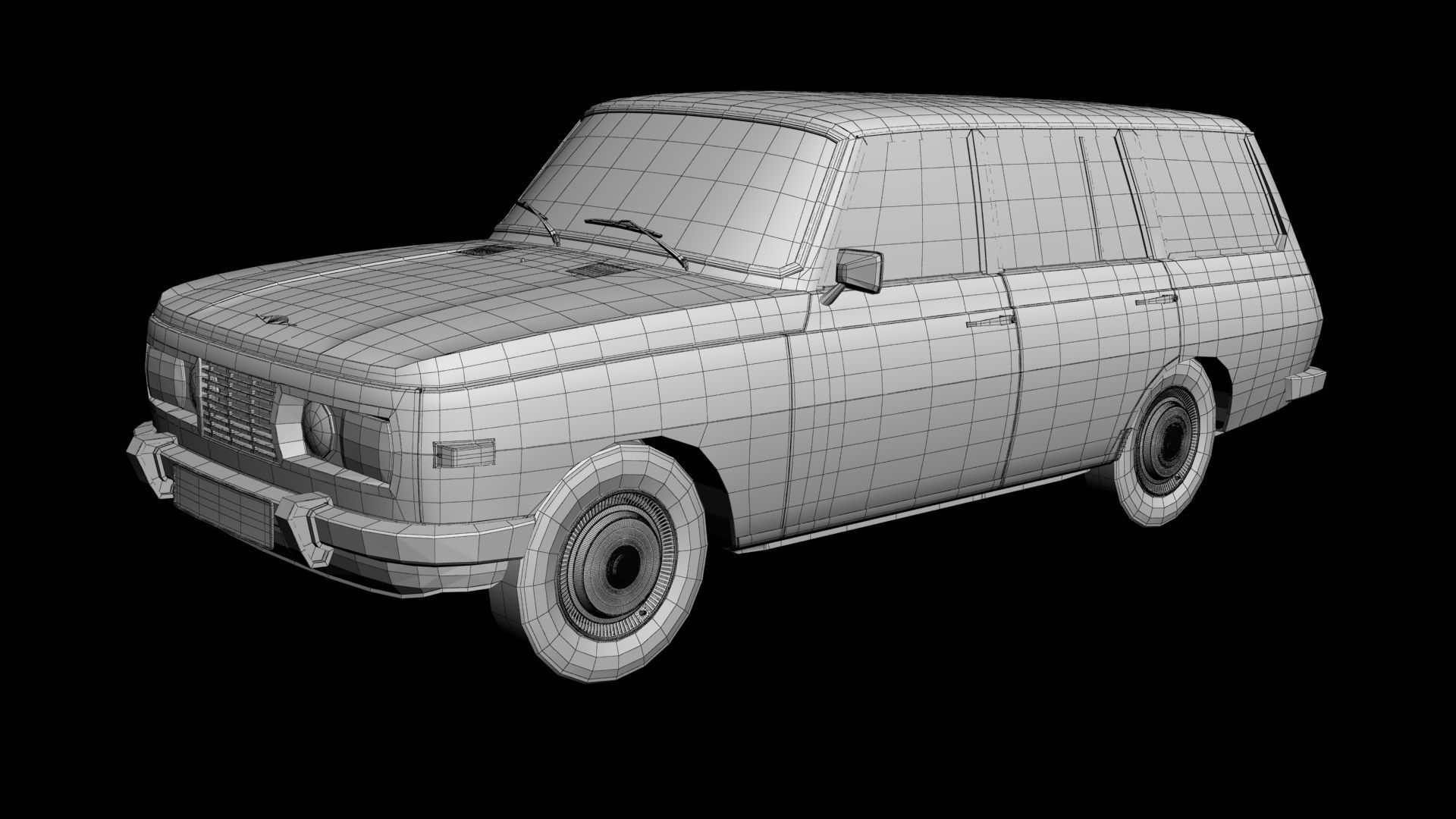 Wartburg 353 Tourist 3D model_13