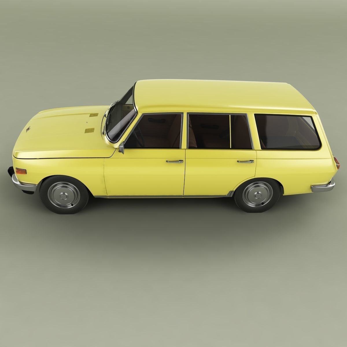 Wartburg 353 Tourist 3D model_6