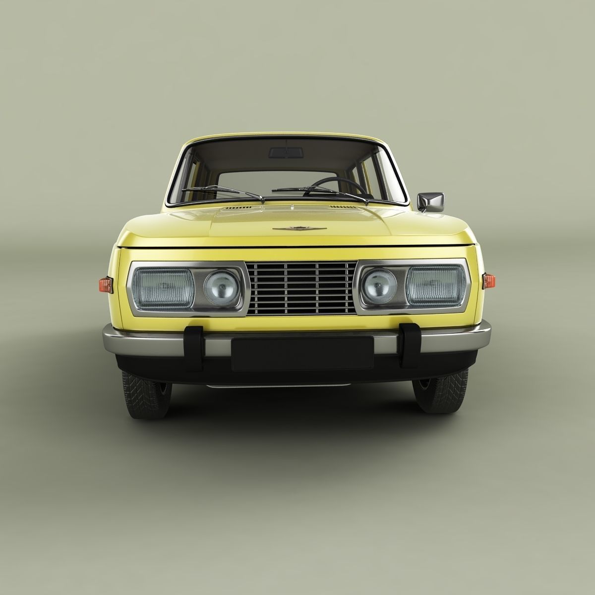 Wartburg 353 Tourist 3D model_4