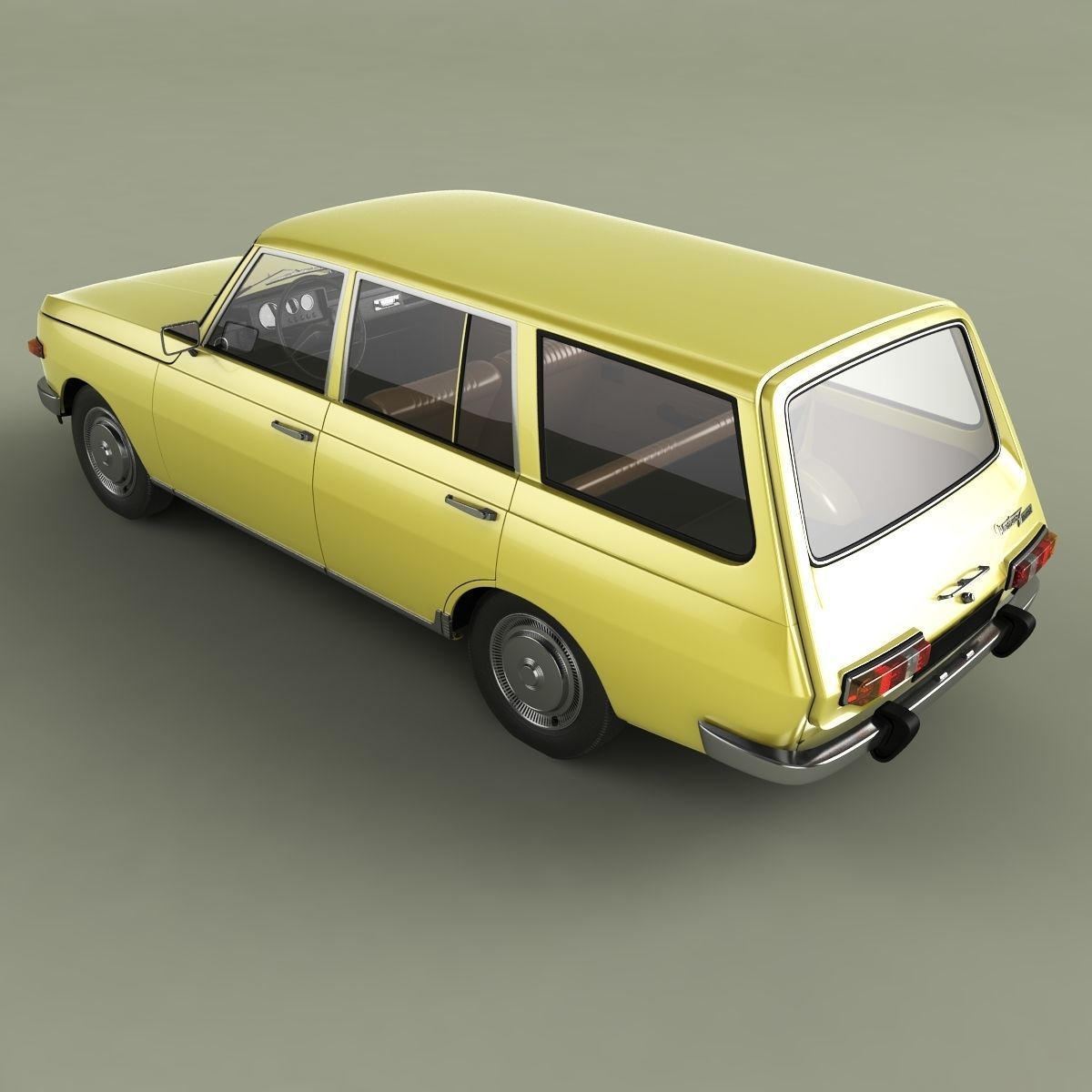 Wartburg 353 Tourist 3D model_7