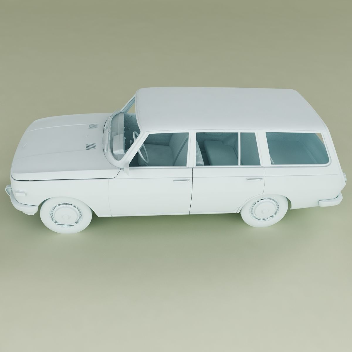 Wartburg 353 Tourist 3D model_11