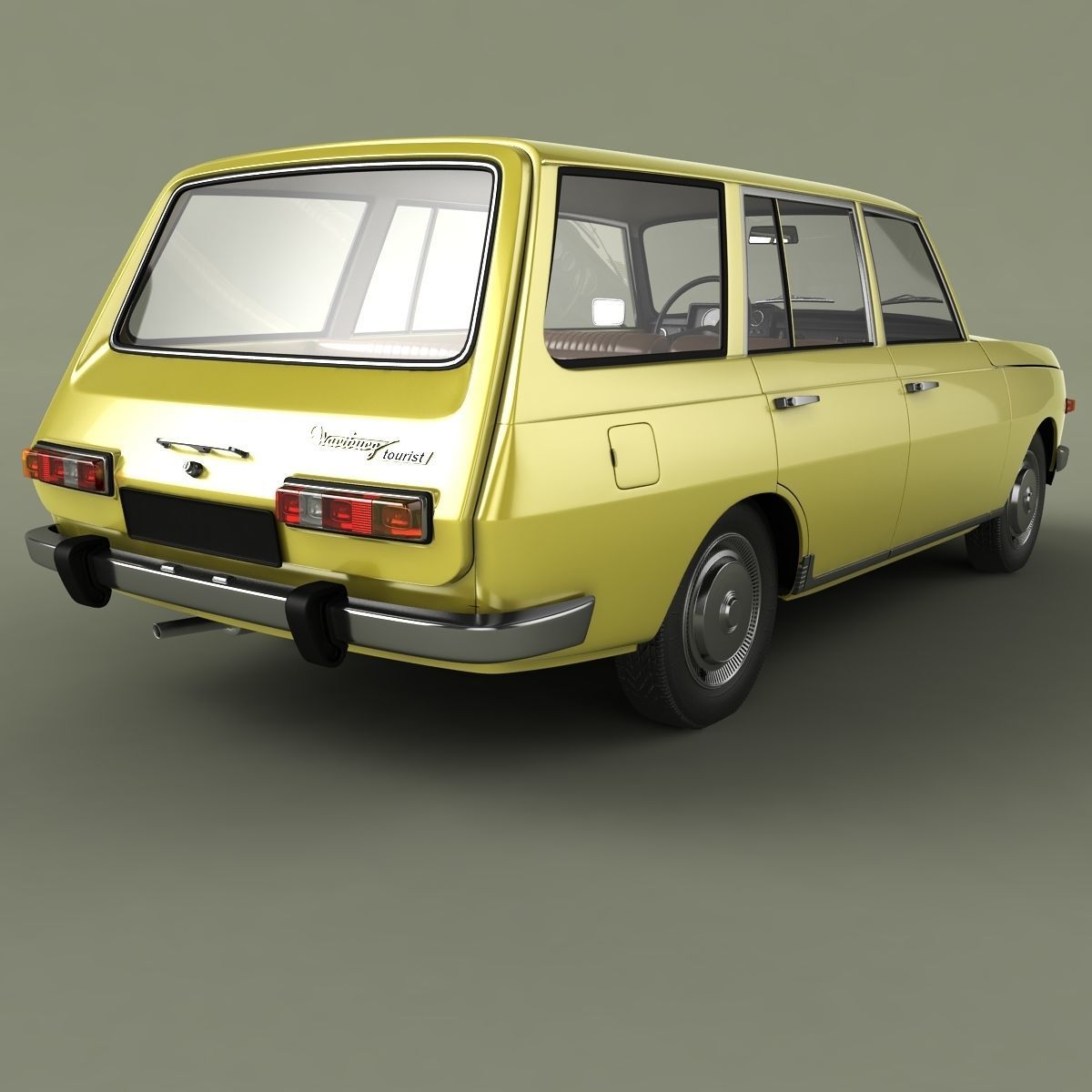 Wartburg 353 Tourist 3D model_2