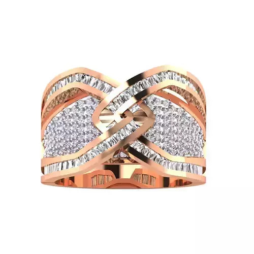  Women Heavy Ring STL OBJ FBX Renders Details