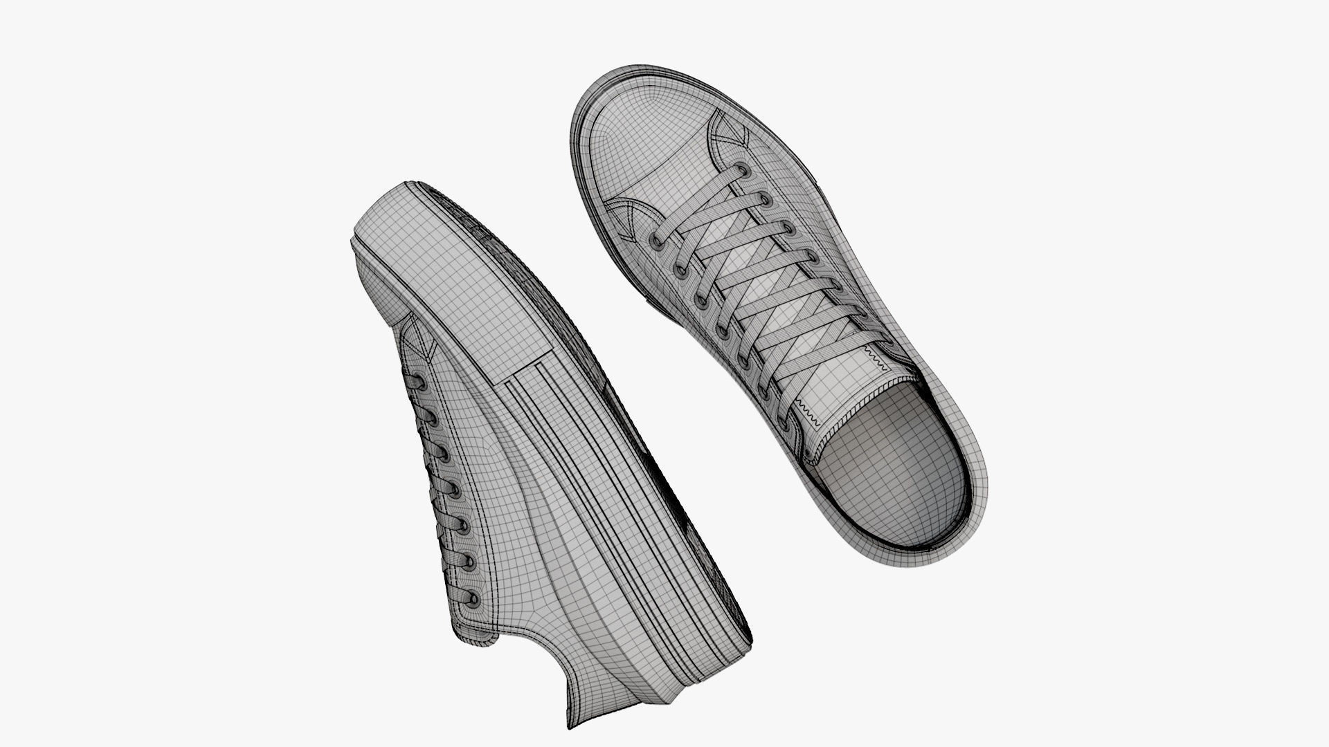 Chuck Taylor All Star Move Platform Low Top Maroon 3D model_11