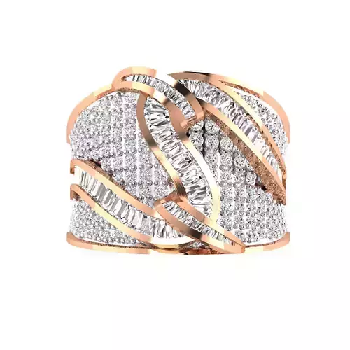  Women Heavy Ring STL OBJ FBX Renders Details