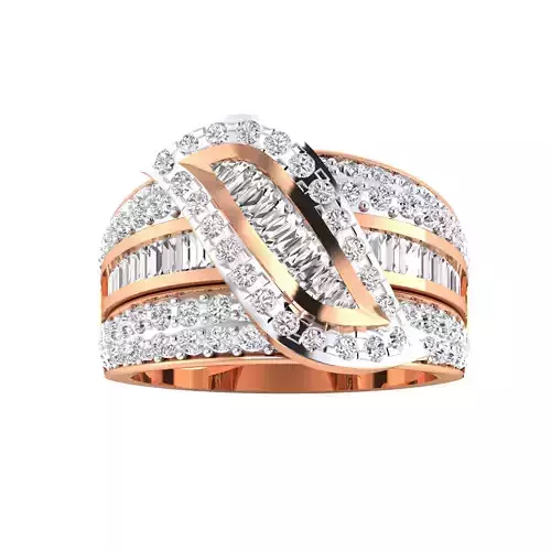  Women Heavy Ring STL OBJ FBX Renders Details