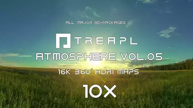 10X HDRI SKIES TREAPL ATMOSPHERE VOL05 - BUNDLE - 360 SKIES Texture