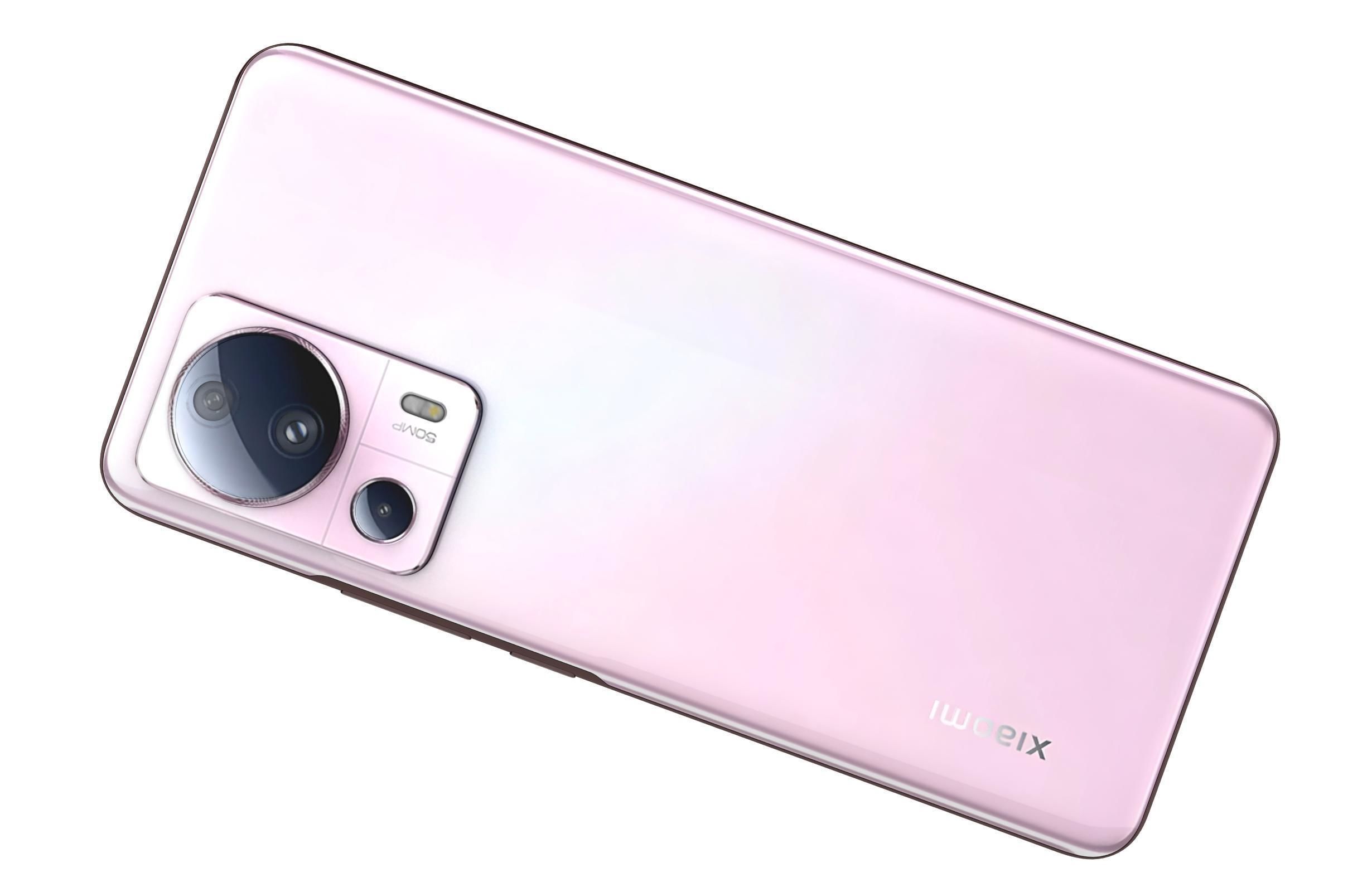 Xiaomi 13 Lite Pink Low-poly 3D model_11