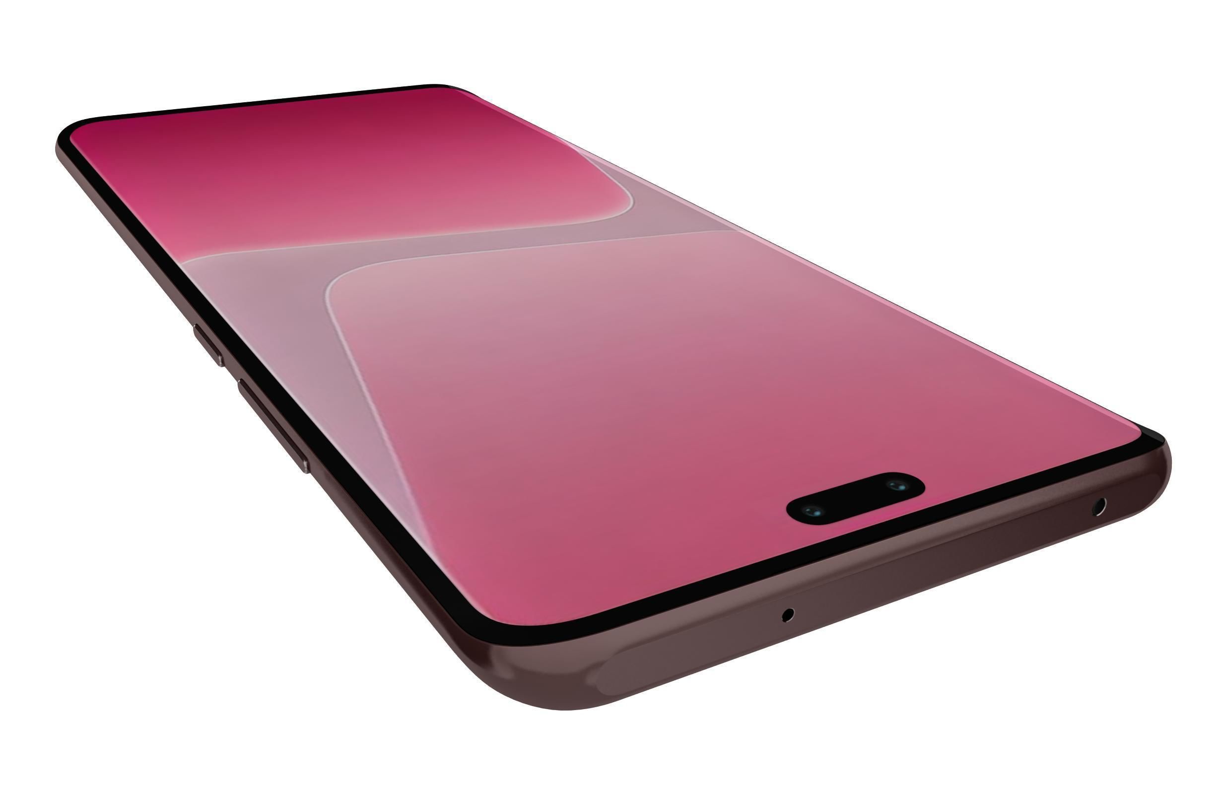 Xiaomi 13 Lite Pink Low-poly 3D model_13