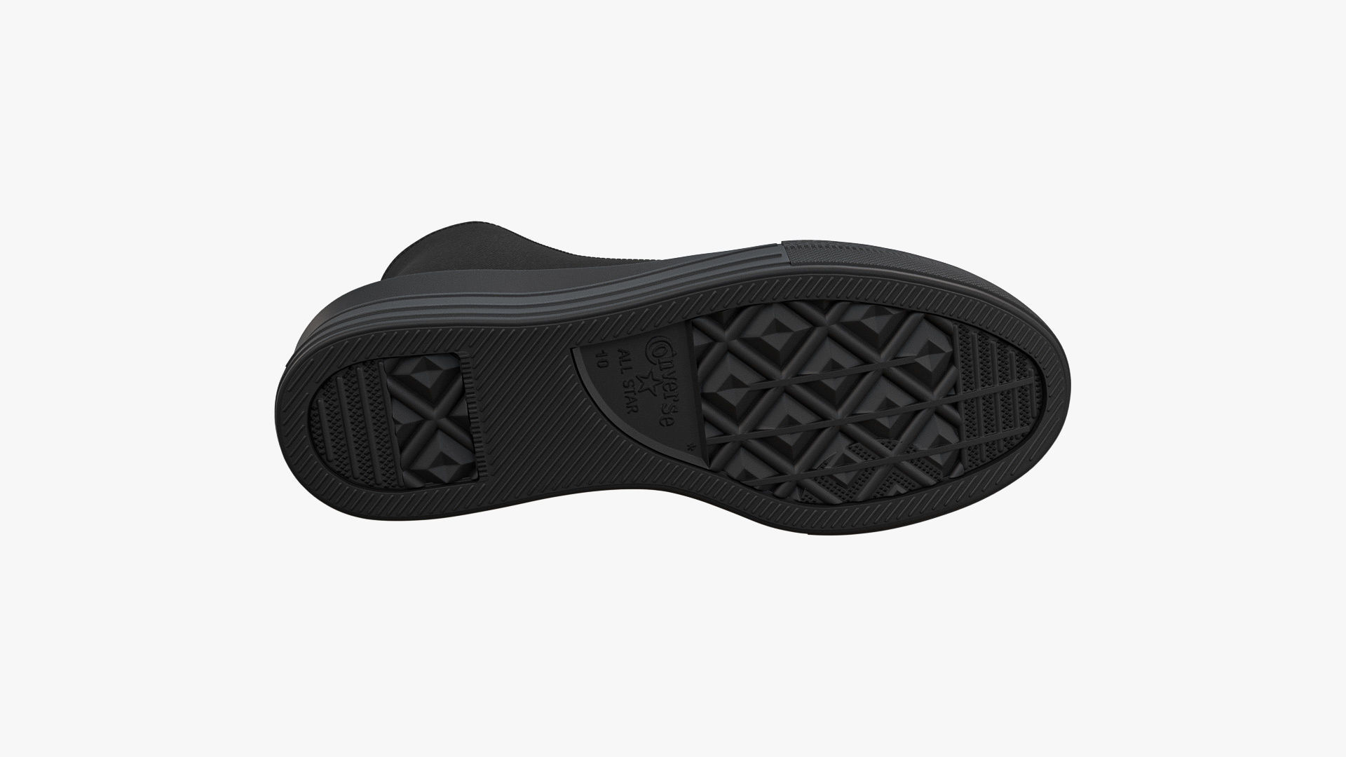 Chuck Taylor All Star Move Platform High Top Mono Black 3D model_8