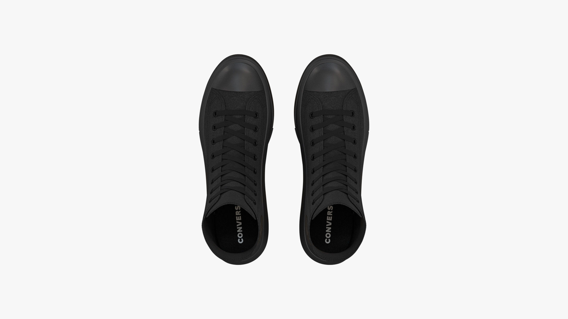 Chuck Taylor All Star Move Platform High Top Mono Black 3D model_3