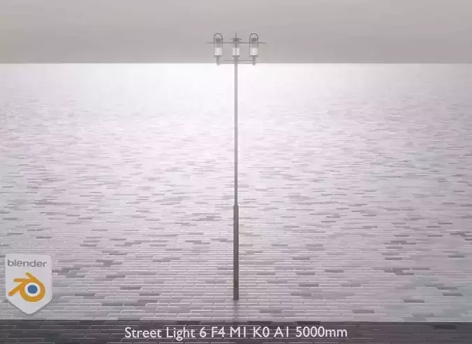Street Light 6 F4 M1 K0 A1 5000mm