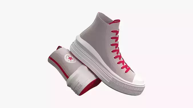 Chuck Taylor All Star Move Platform High Top Pink