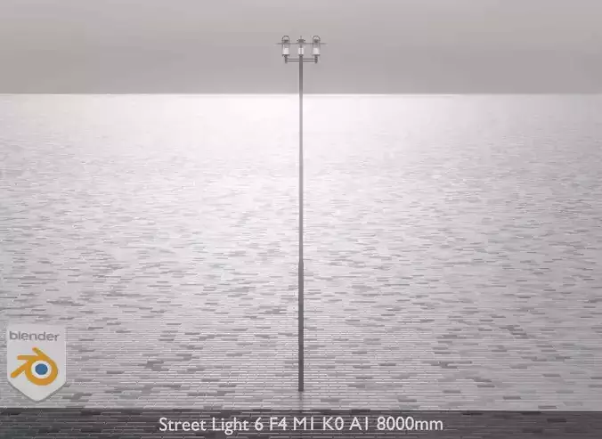 Street Light 6 F4 M1 K0 A1 8000mm 