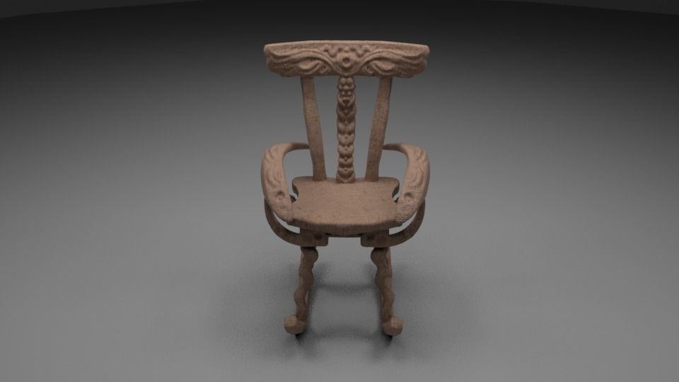 rooking chair Free 3D model_10