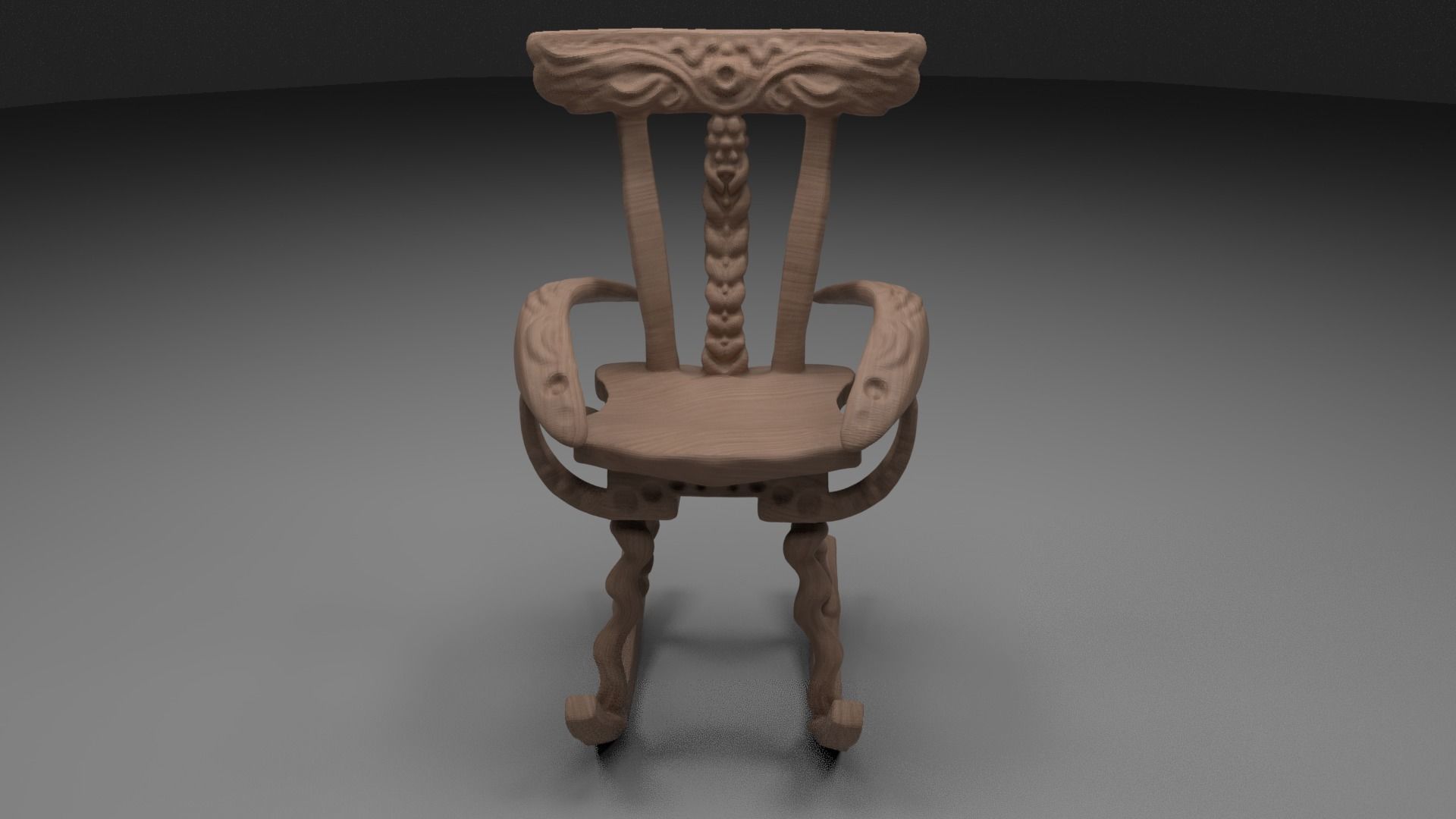 rooking chair Free 3D model_5