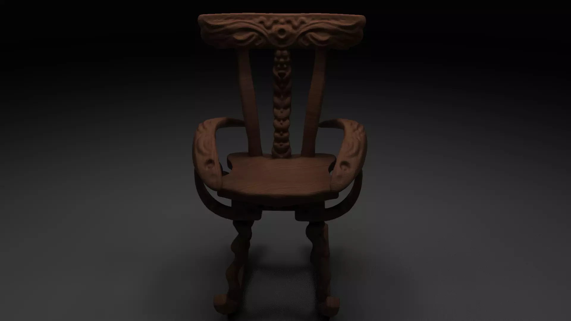rooking chair Free 3D model_0