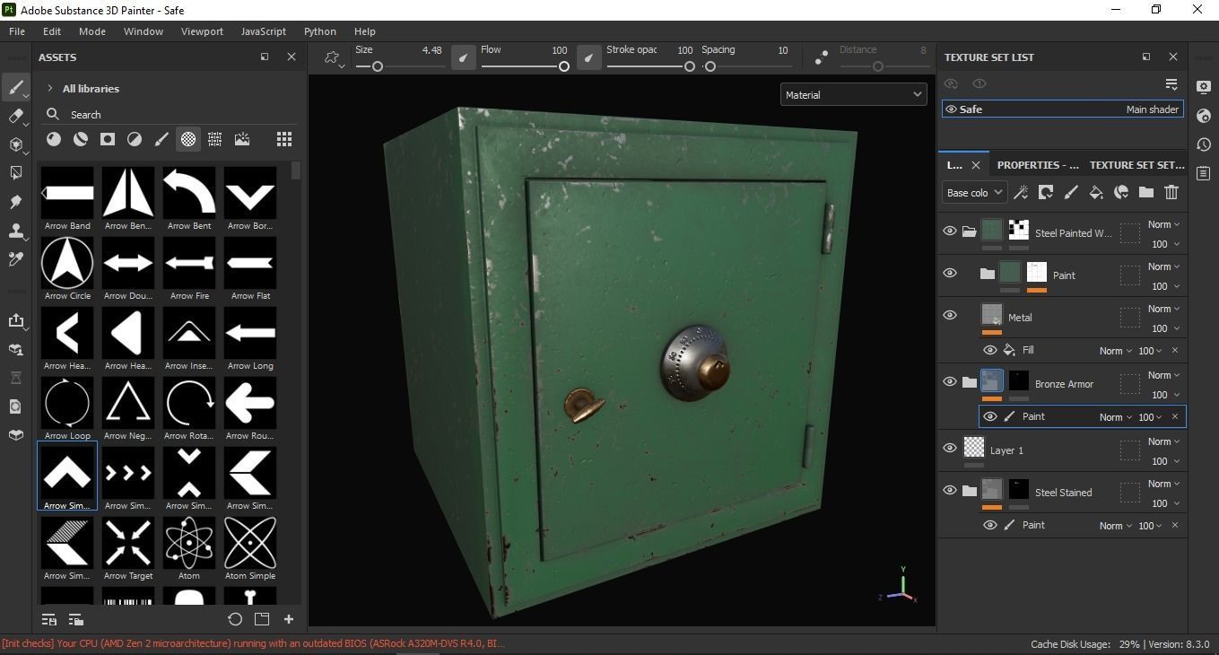 Safe 3D Model Low-poly 3D model_6