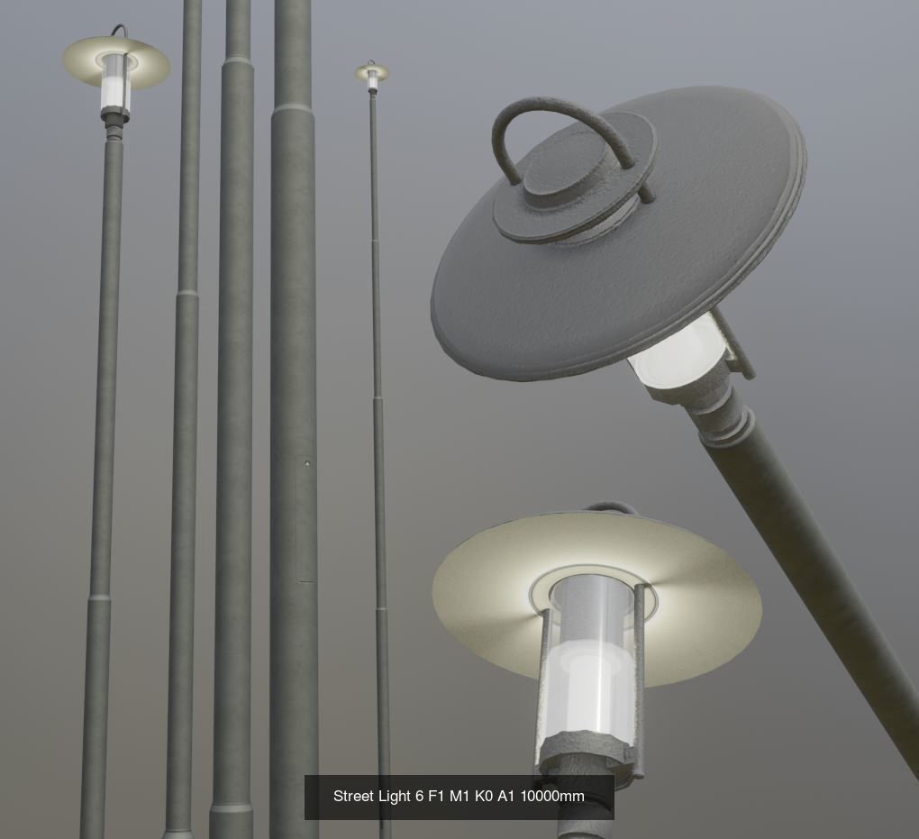 Street Light 6 Package 3D Model Collection_2