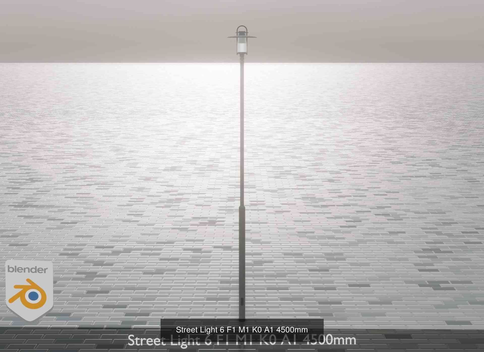 Street Light 6 Package 3D Model Collection_10