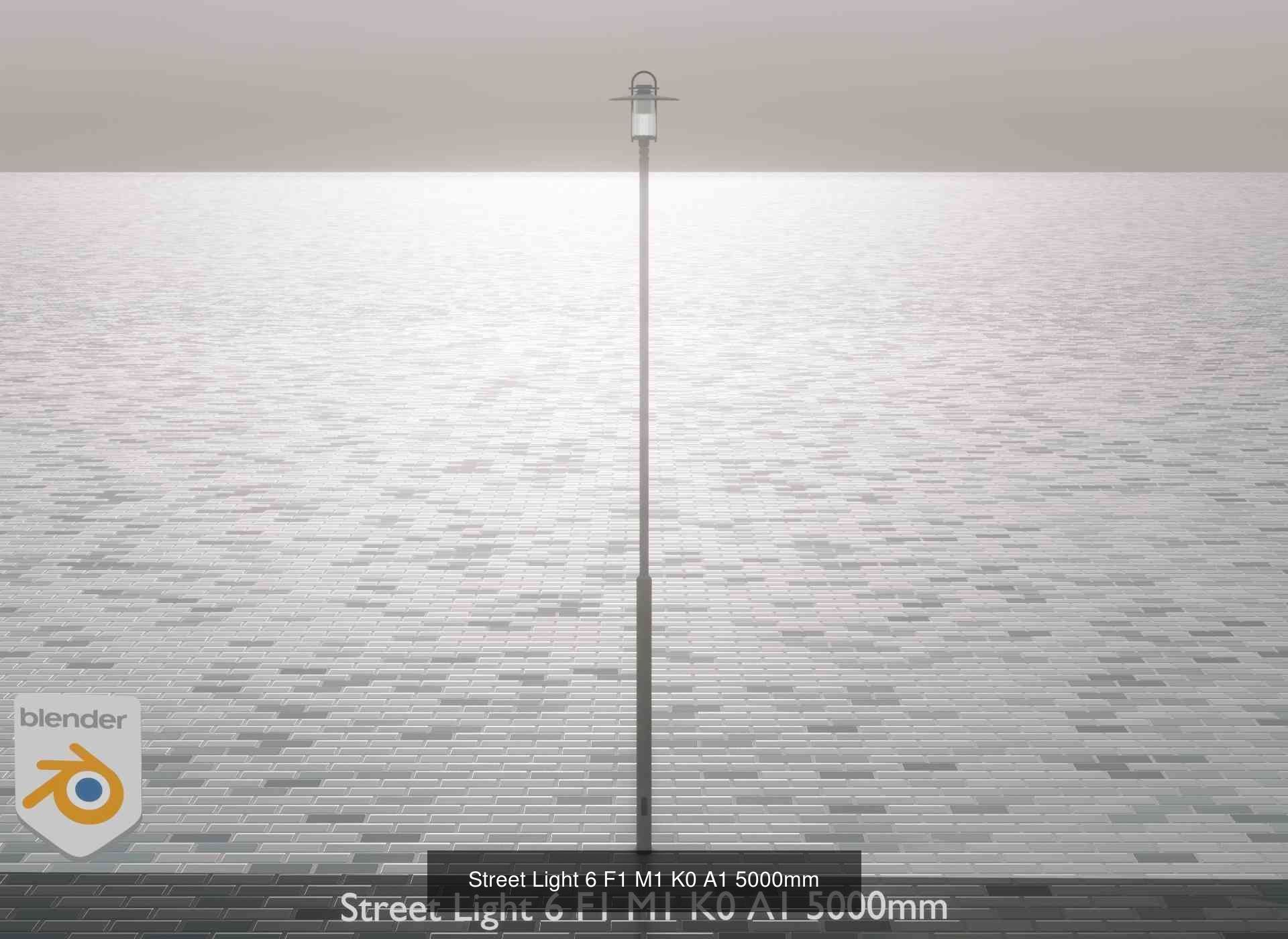 Street Light 6 Package 3D Model Collection_11