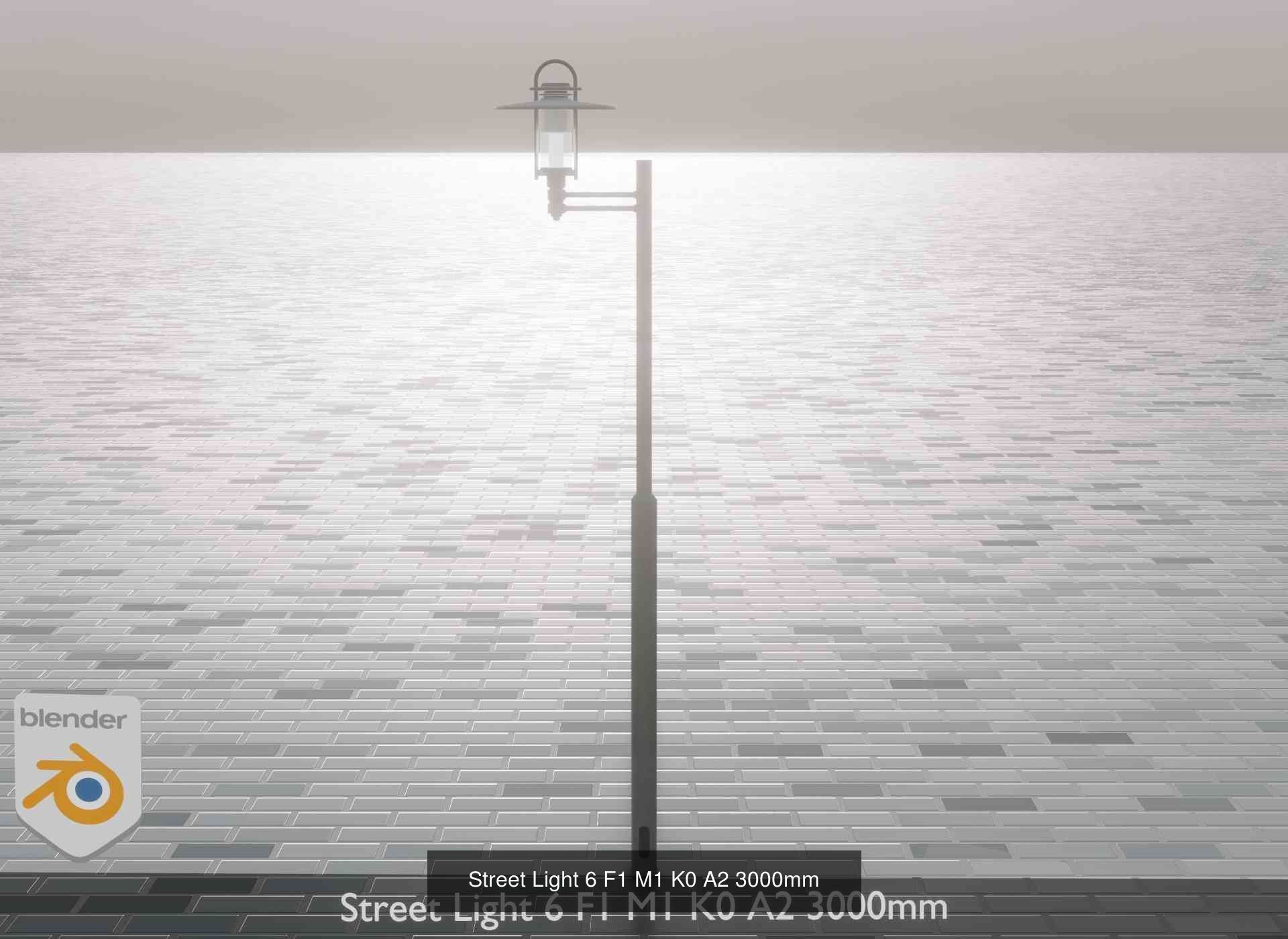 Street Light 6 Package 3D Model Collection_14