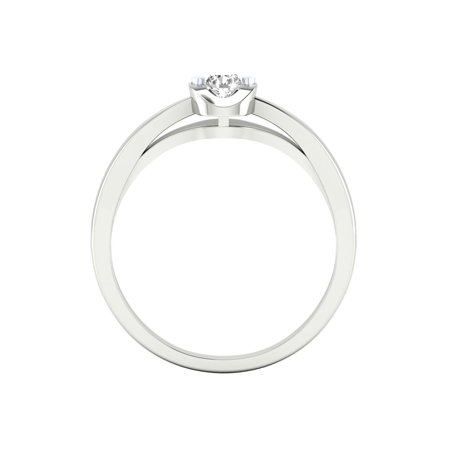 Women Solitaire Engagement Ring STL OBJ FBX Renders Details 3D print model_8