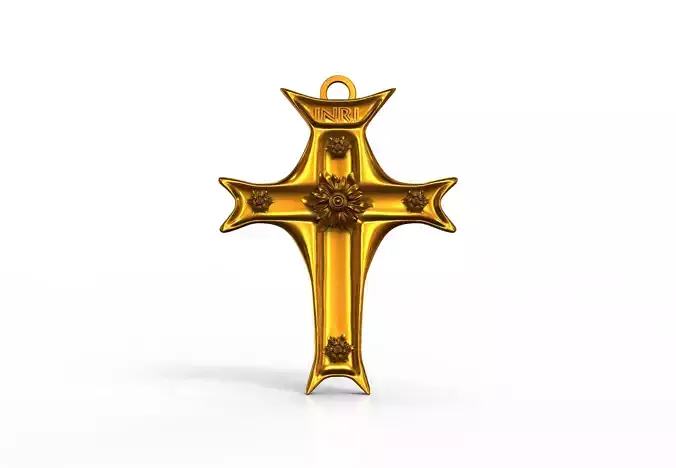 Jesus Cross Pendant 3D printable 