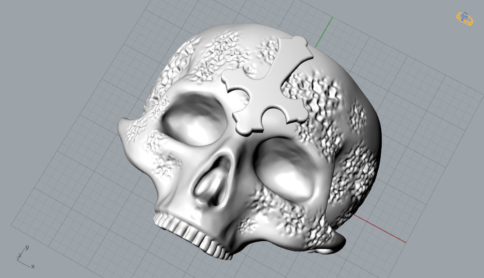 Skull Ring NO6 3D print model_8