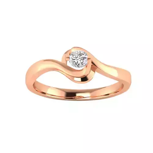 Women Solitaire Engagement Ring STL OBJ FBX Renders Details