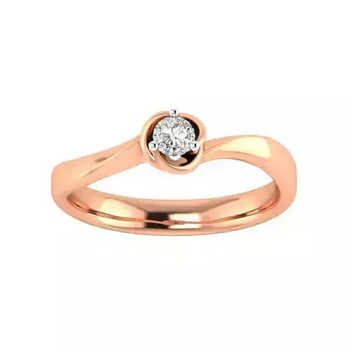 Women Solitaire Engagement Ring STL OBJ FBX Renders Details