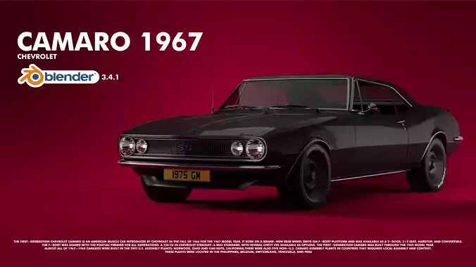 Camaro 1967 3D model