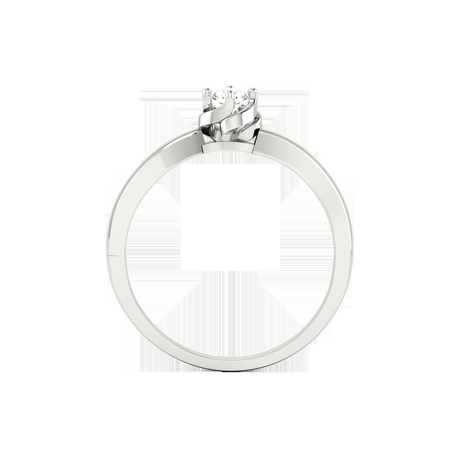 Women Solitaire Engagement Ring STL OBJ FBX Renders Details 3D print model_15